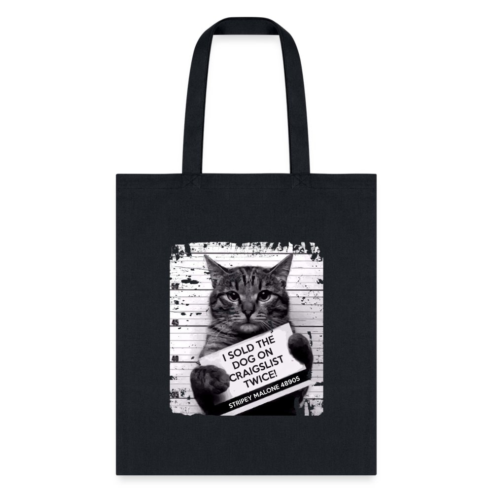 I Sold The Dog On Craigslist Twice! Cotton Canvas Tote Bag - 15.5x14.5 Vet Gift