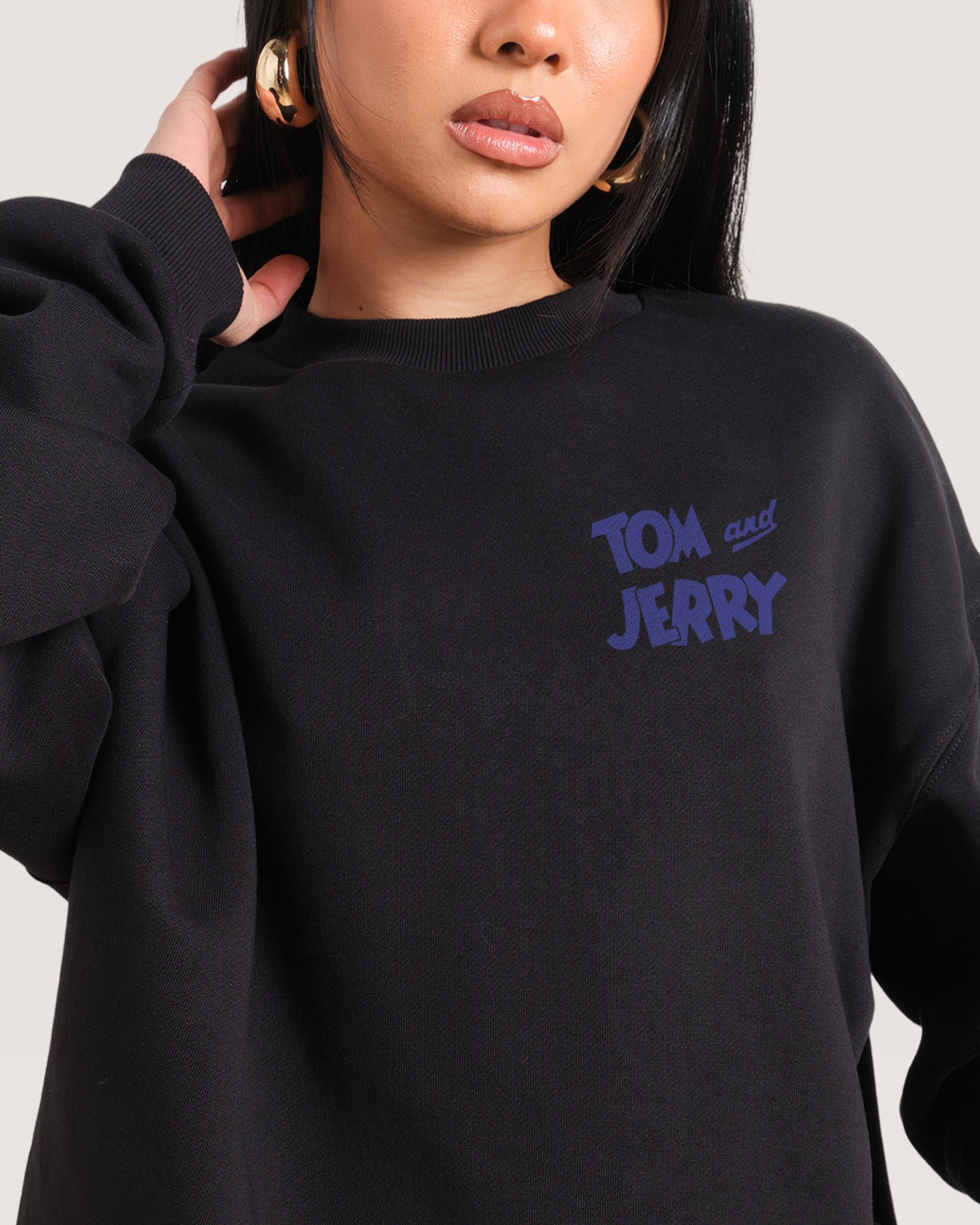 Troublesome Jerry Tom and Jerry Unisex Sweatshirt 340gsm Cotton Poly Blend