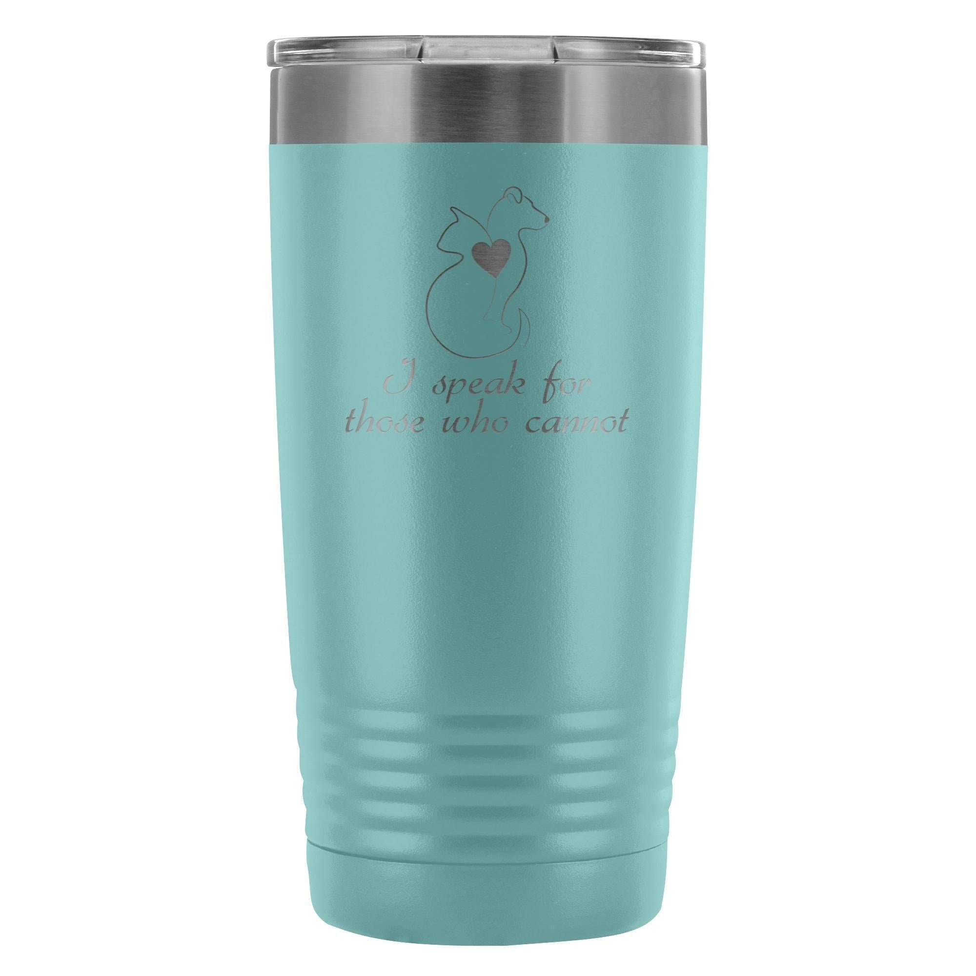I Speak for Those Who Cannot 20oz Vacuum Tumbler - Animal Rescue Polar Camel