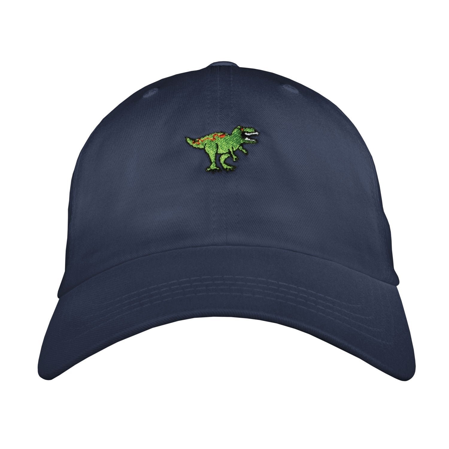 T-Rex Dad Hat - Embroidered Unstructured Cotton Twill Adjustable Cap, USA Made