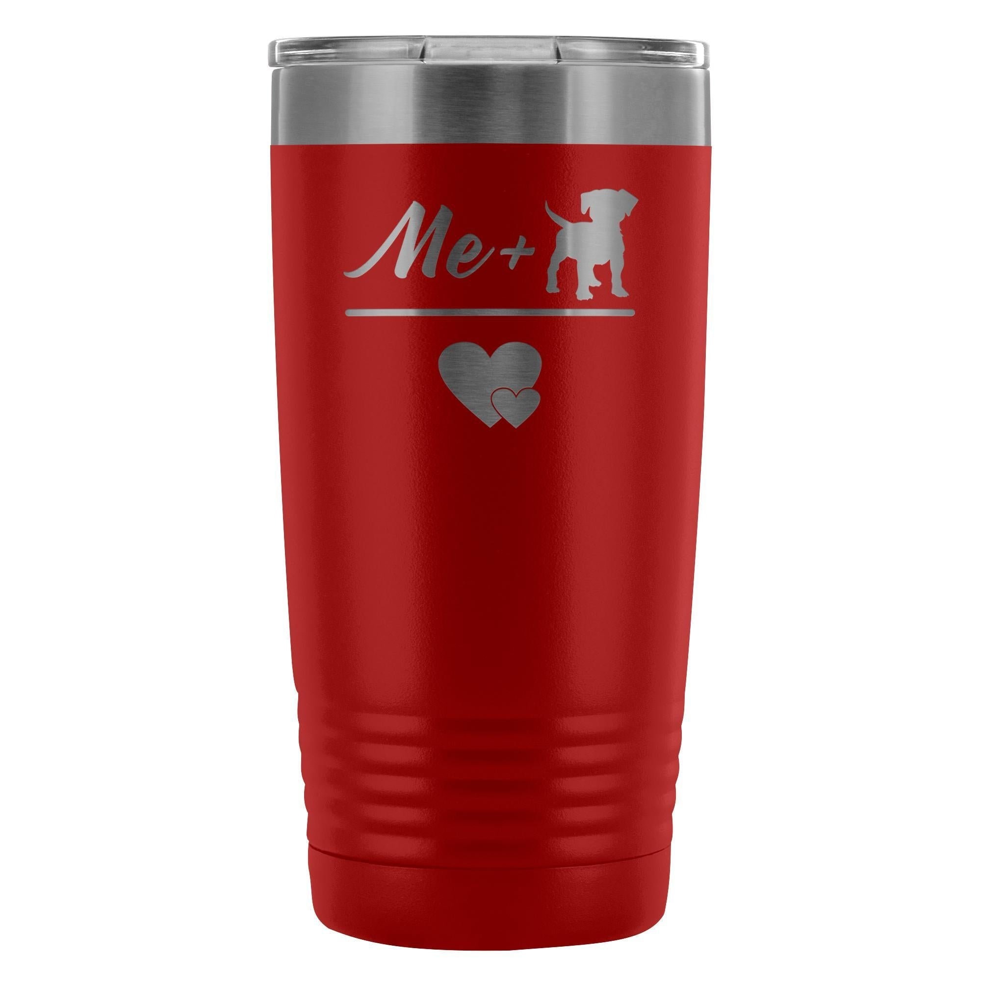 Me + Dogs = Love 20oz Vacuum Tumbler - Polar Camel Insulated Dog Lover Gift
