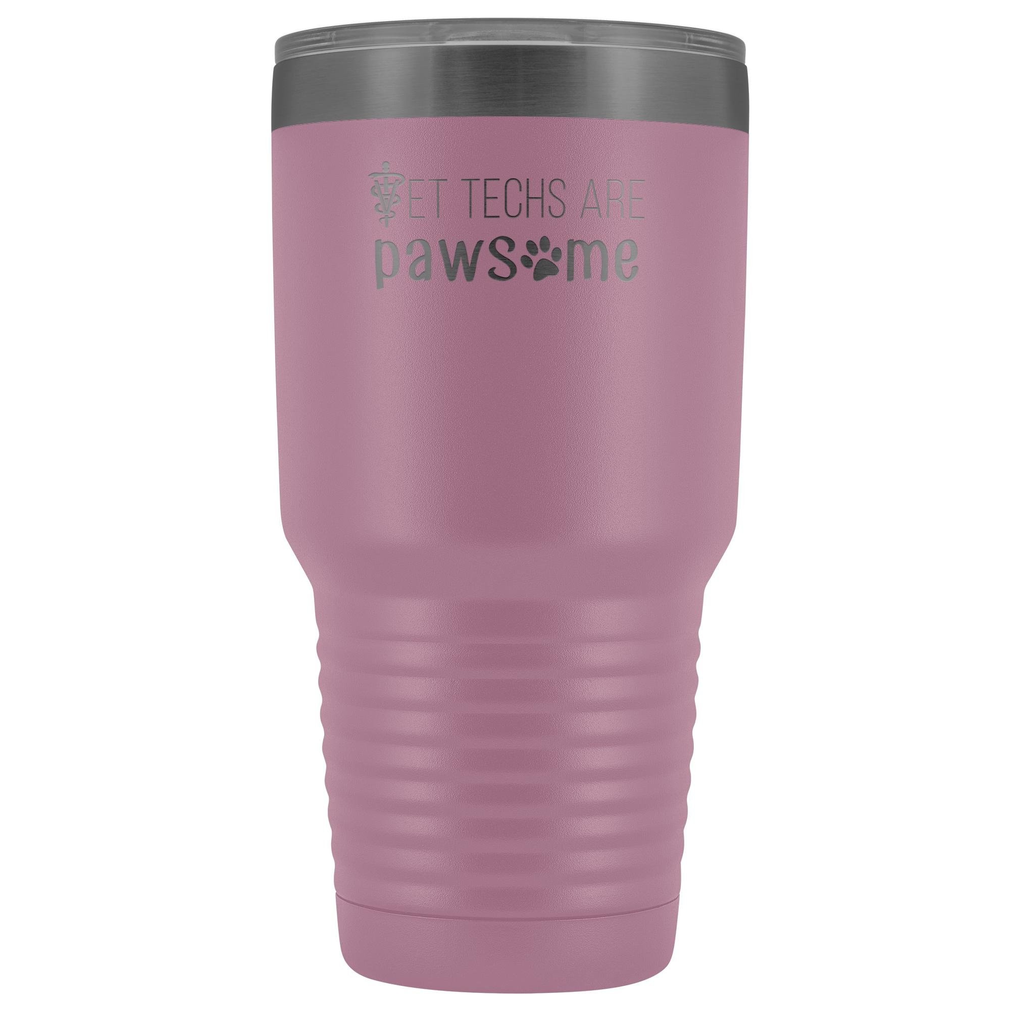 Vet Techs Are Pawsome 30oz Vacuum Insulated Tumbler - Polar Camel Laser Etched