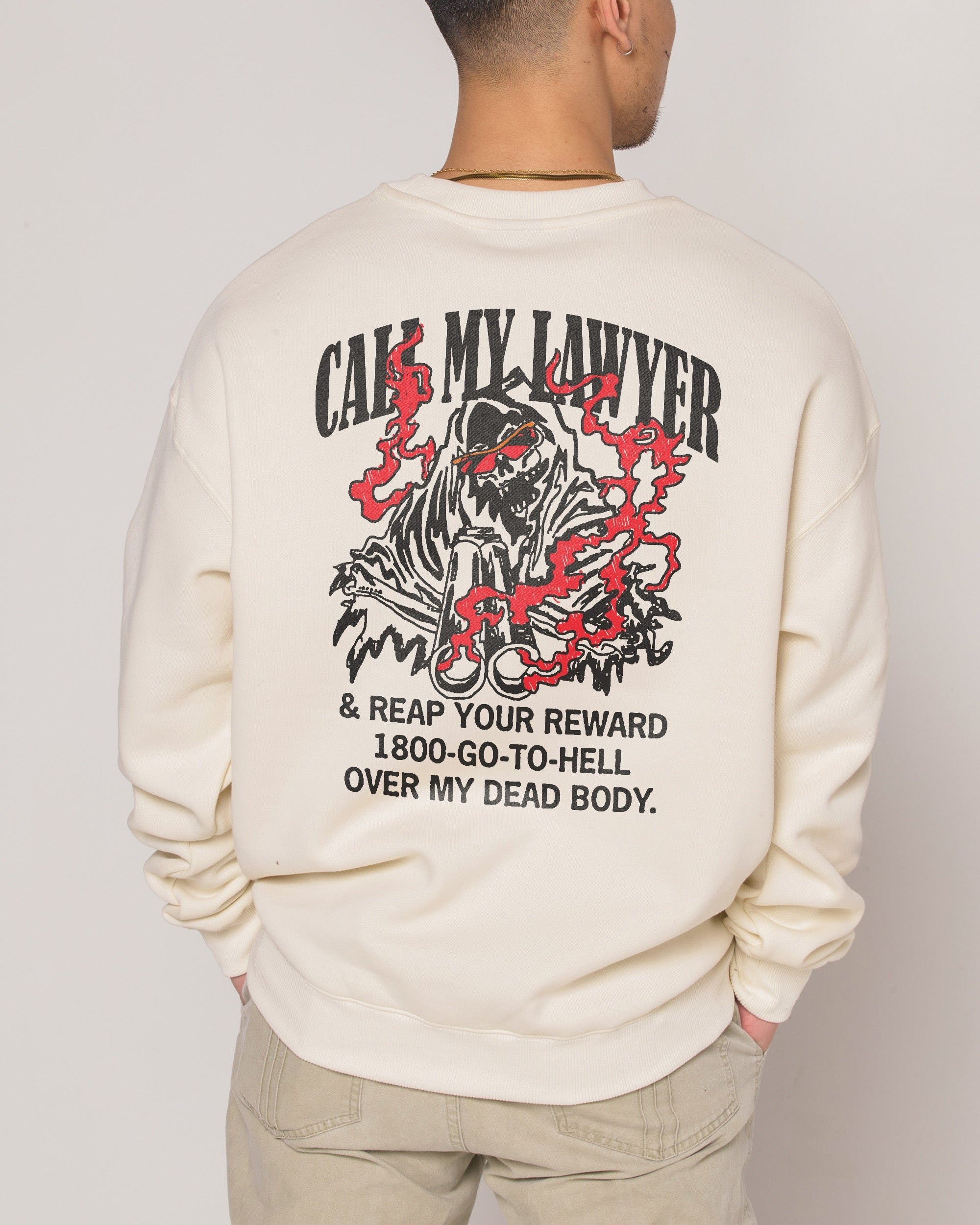 Call My Lawyer Reaper Edition Unisex Sweatshirt - Premium Cotton Poly Blend 340gsm