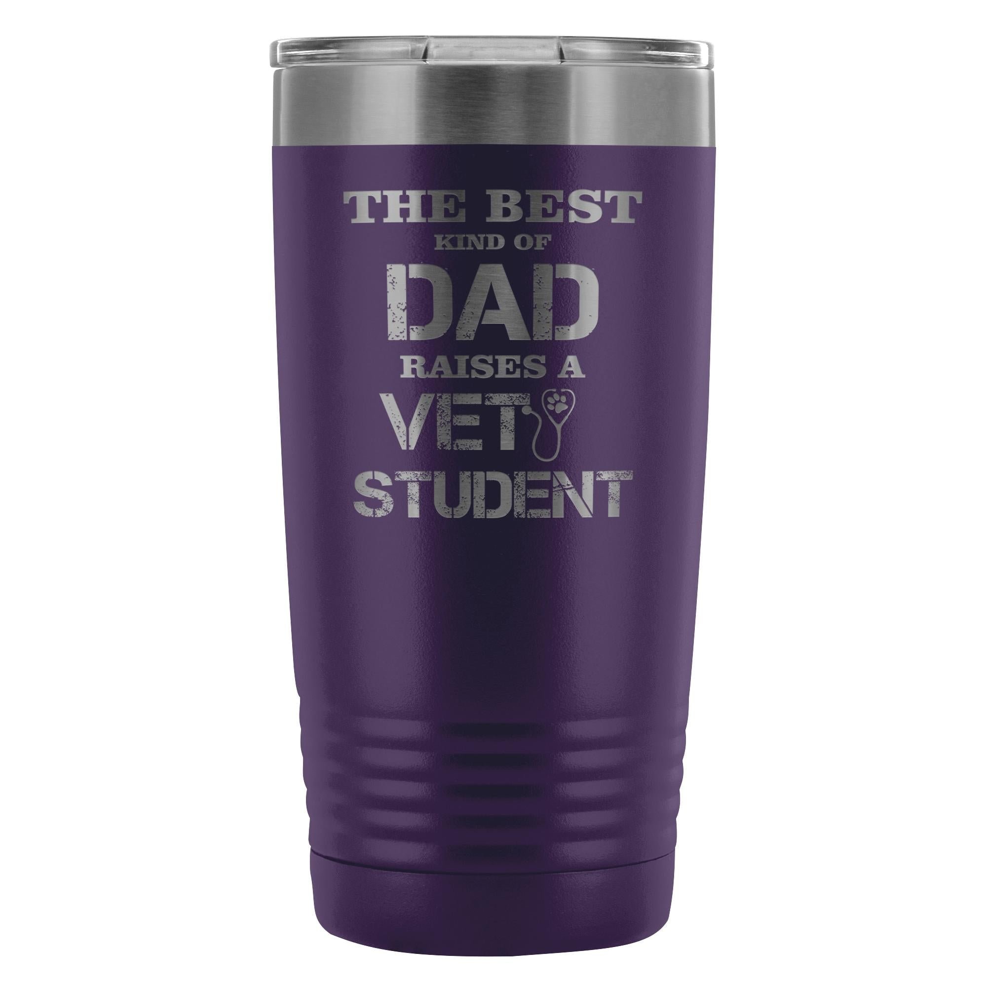 Vet Student Dad 20oz Vacuum Tumbler - Polar Camel Double Wall Insulated