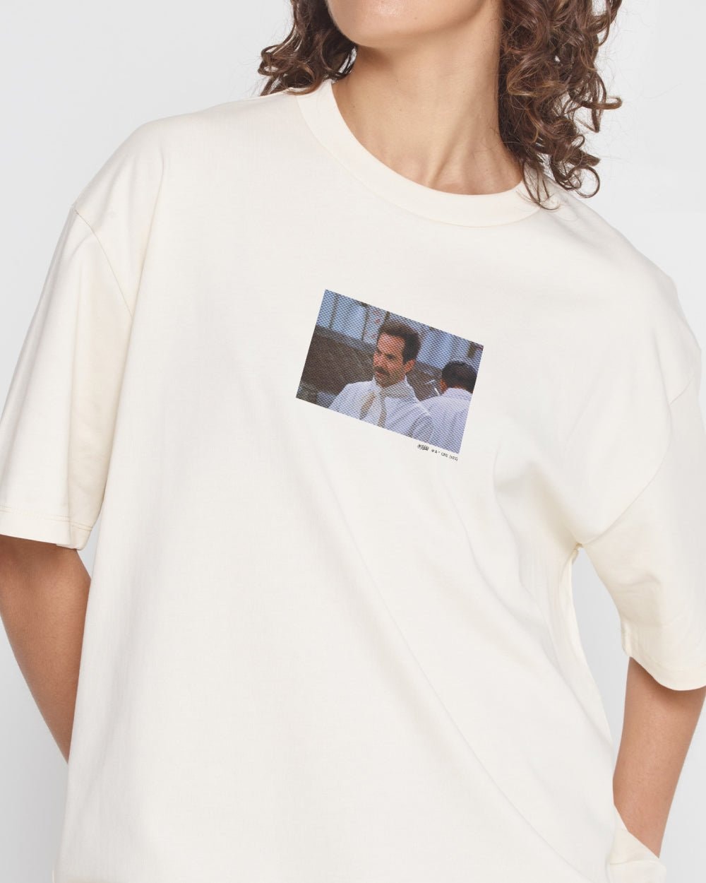 No Soup Oversized Graphic Tee - Seinfeld Collab Unisex 90s Boxy Fit 100% Combed Cotton