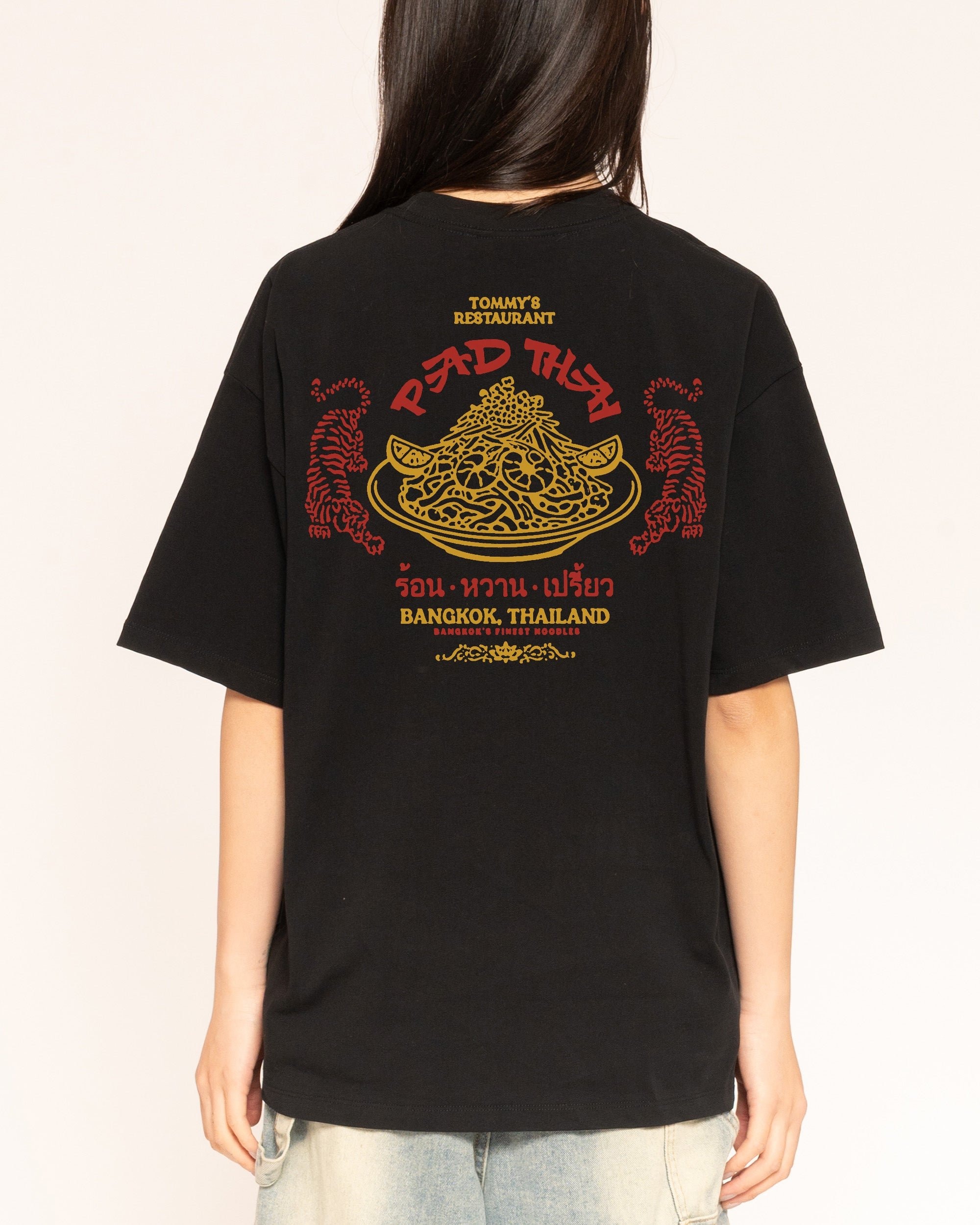 Pad Thai Dynasty Oversized Tee - Threadheads 90s Boxy Fit Heavyweight Cotton Unisex T-Shirt