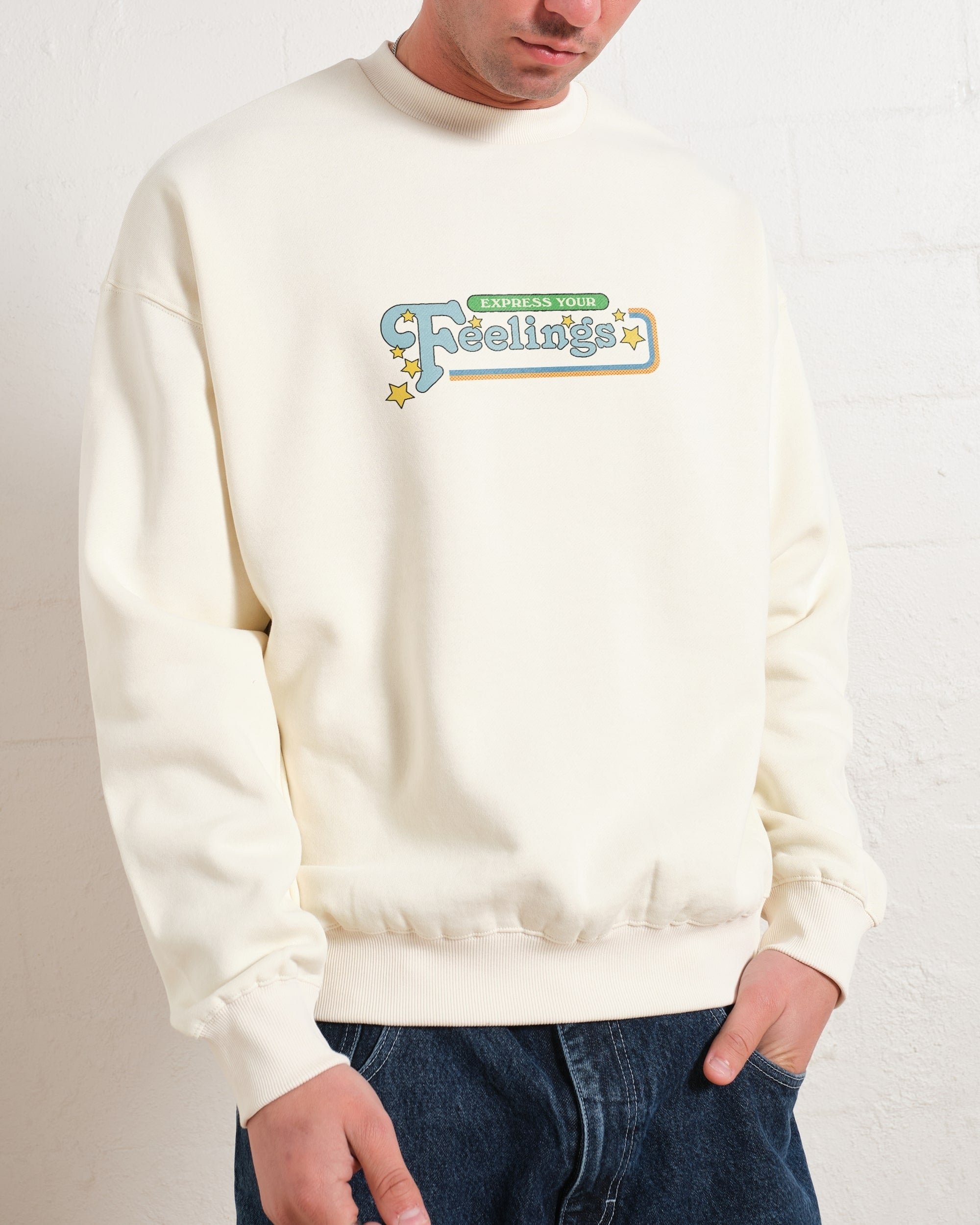 Express Your Feelings Front and Back Unisex Sweatshirt - Steven Rhodes Graphic Print