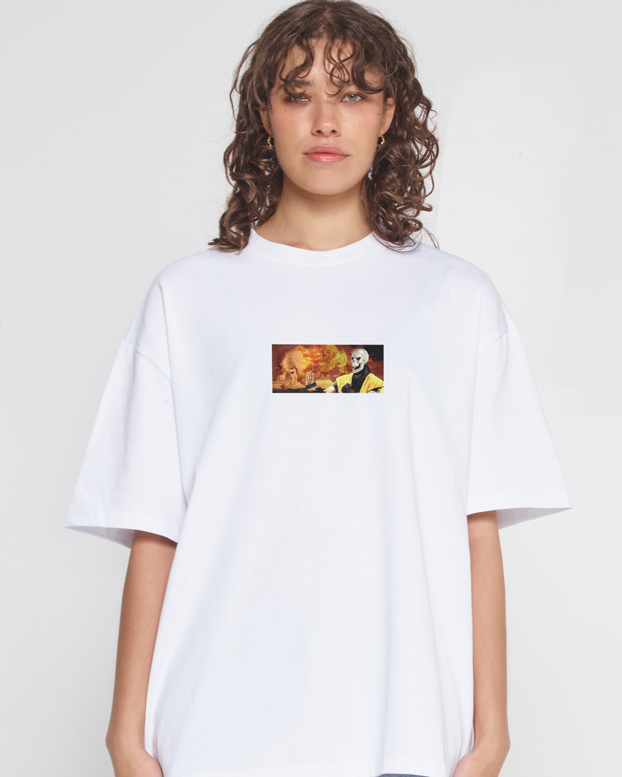Mortal Kombat Banner Oversized Graphic Tee - Unisex 100% Combed Cotton Heavyweight