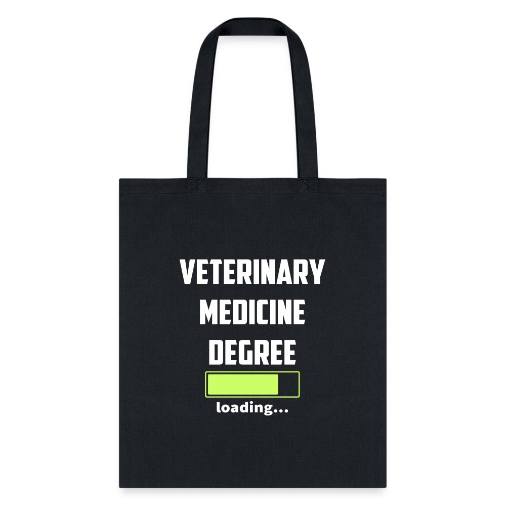Veterinary Medicine Degree Loading Cotton Tote Bag - Durable Canvas Vet Student Bag