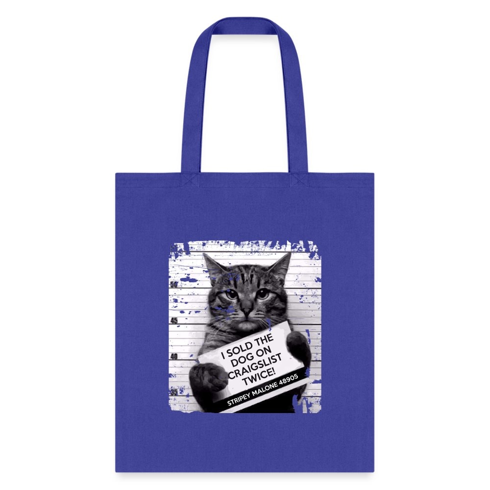 I Sold The Dog On Craigslist Twice! Cotton Canvas Tote Bag - 15.5x14.5 Vet Gift