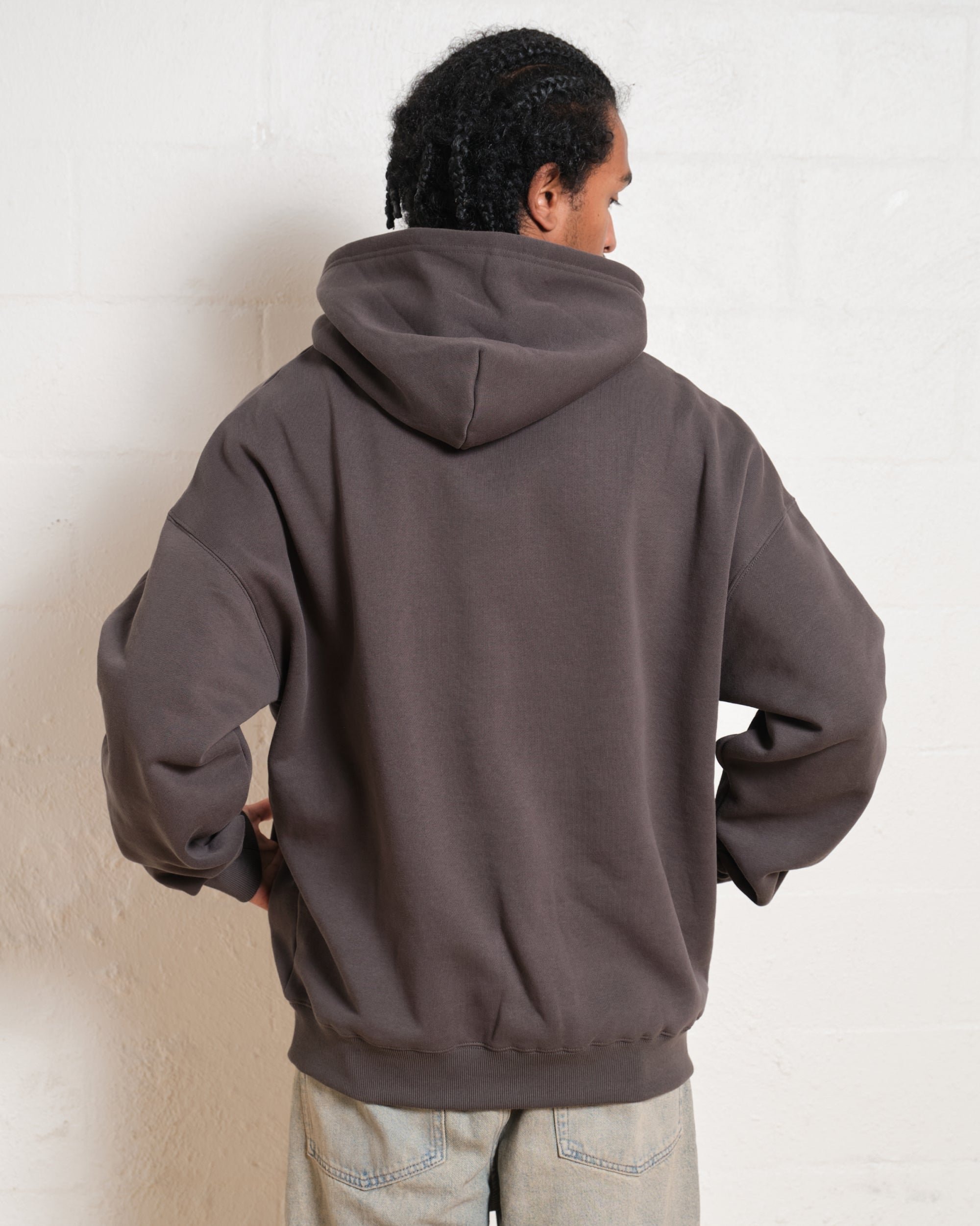 Oversized Unisex Hoodie 340 GSM Cotton Poly Blend Drop Shoulder Relaxed Fit