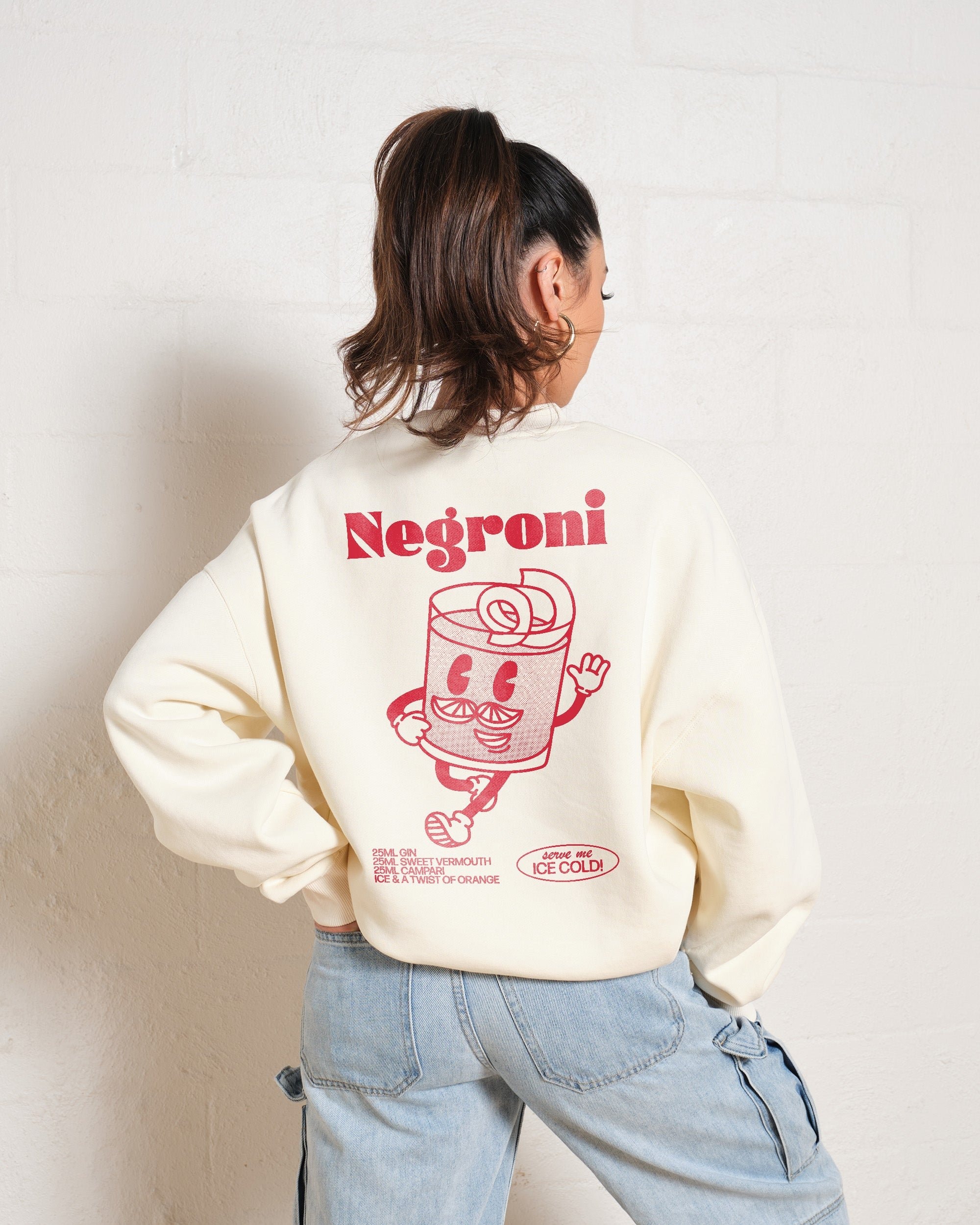 Negroni Graphic Sweatshirt Unisex Premium Cotton Poly Blend 340gsm